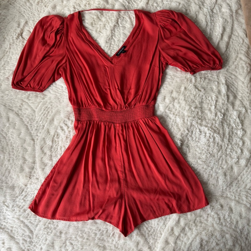 Express Elegant coral Women's Romper
